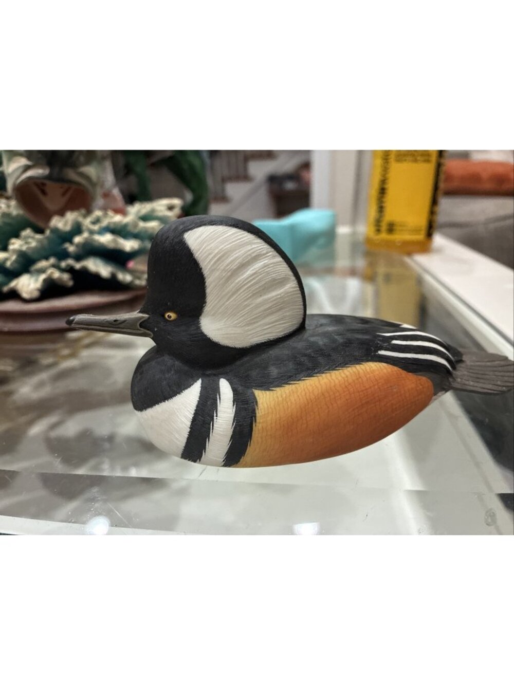 Danbury Mint HOODED MERGANSER North American Duck Decoy Limited Ed George Kruth